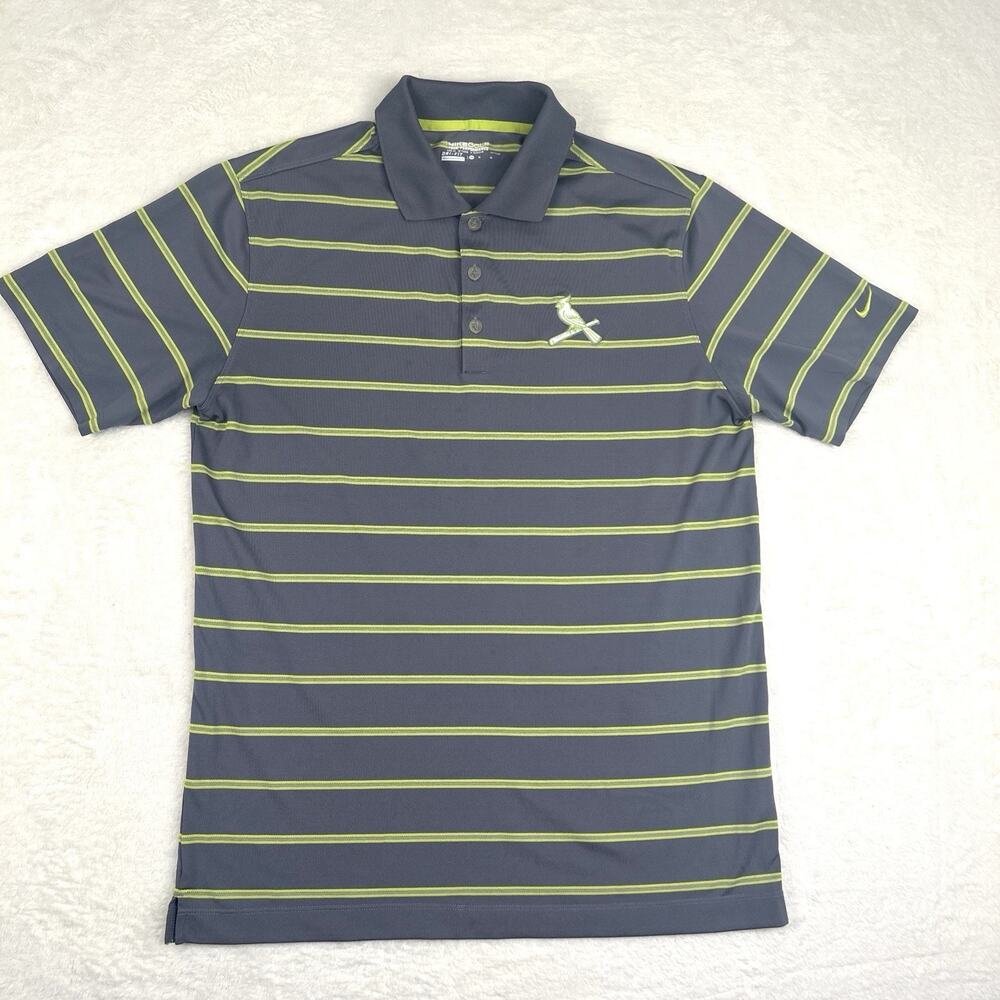 Nike Golf Tour Performance Polo Shirt, Short Sleeve, Size Medium, Gray Cardinals